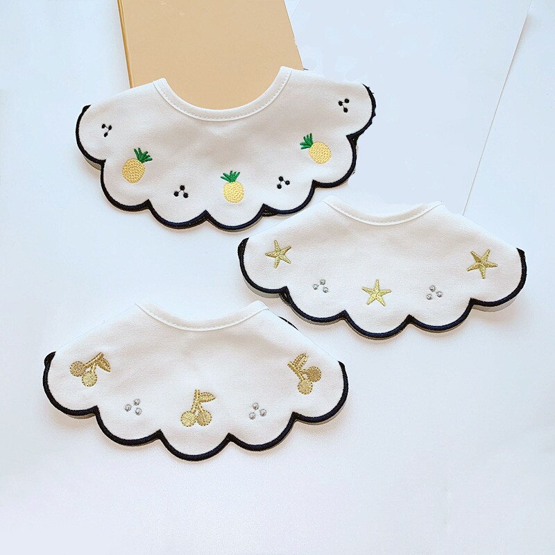 Slabbers Katoen Ronde Hals Baby Burp Doek Slabbetjes 360 Graden Voeden Bib Voor Jongens Meisjes Baby Kleding Bandana Slabbetjes waterdicht
