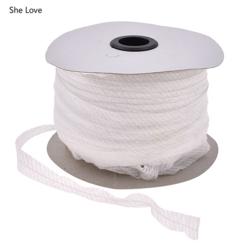 Chzimade 100Meter Wit Zwart Enkelzijdig Plakband Stof Non-woven Interlining Voering Doek Met Draad Naden Materialen