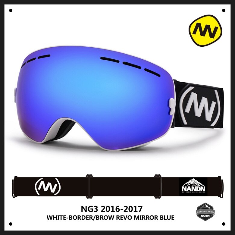 Nandn Sport Professionelle Skibrille Brillen Anti-Nebel UV400 Ski Brille Punkte Maske Skifahren Snowboard Männer Frauen Schnee Goggle: 13