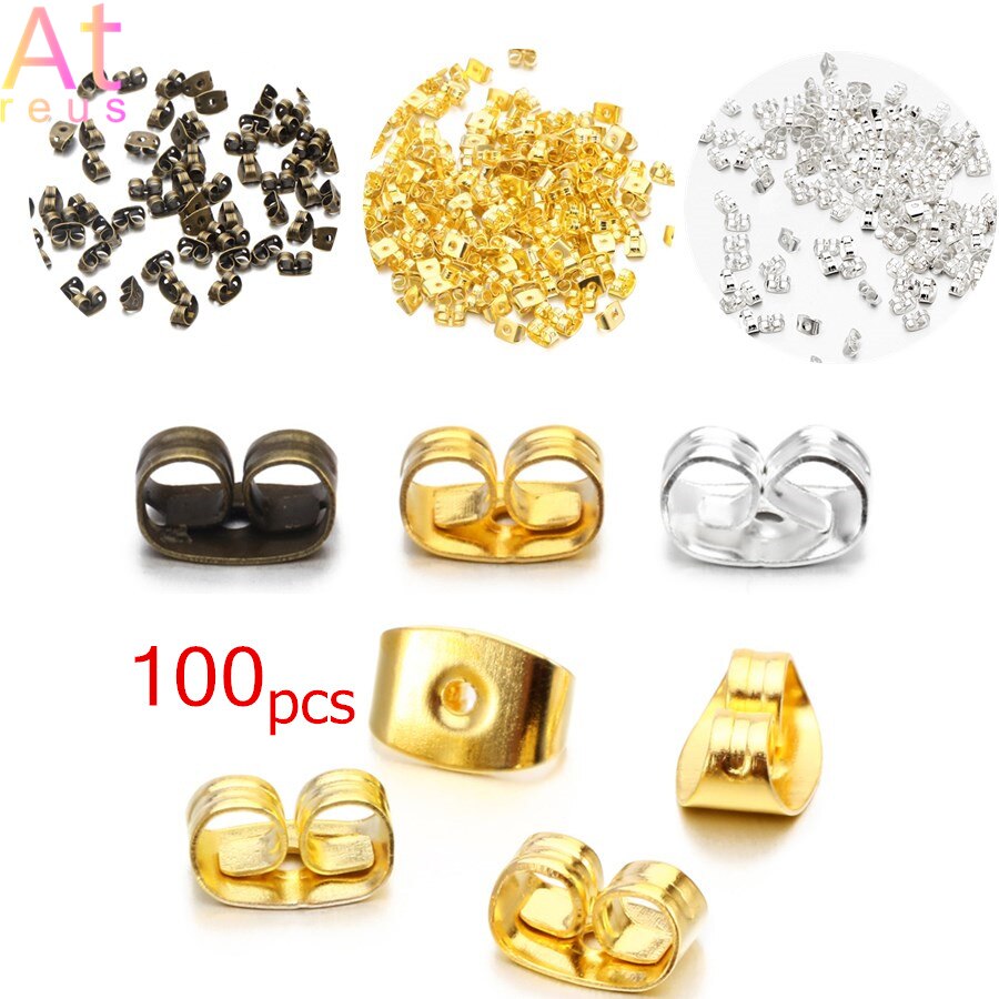 30-1000 Stuks Zachte Siliconen Rubber Earring Back Stoppers Voor Stud Oorbellen Earnuts Frisbee Vlinder Bullet Oordoppen Diy bevindingen