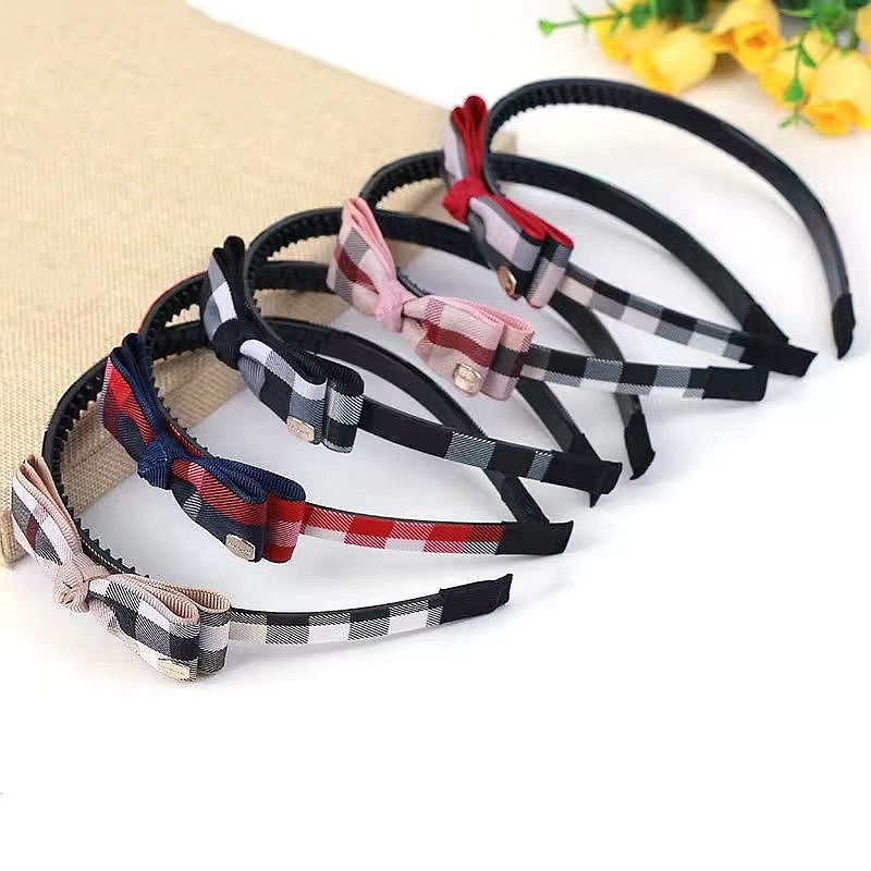 femmes arc épingle à cheveux dents cheveux cerceaux filles cheveux accessoires bandeaux Plaid queue de cheval pince cheveux arc coiffure