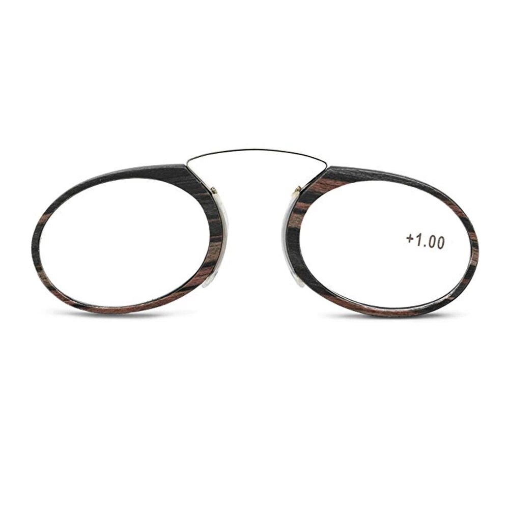 Ienjoy Pince-Nez Neus Clip Leesbril Vergrootglas Glasse Mannen Vergrootglas Draagbare Legless Bril TR90 Draagbare Met Doos