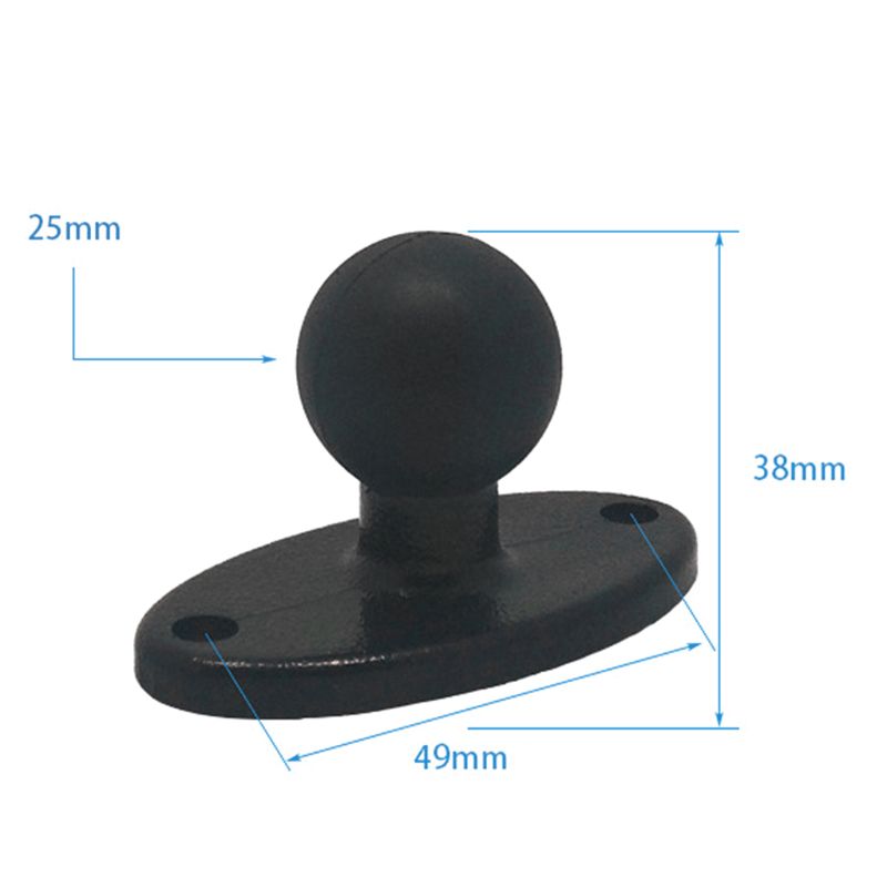 Goma cabeza de bola montaje adaptador placa de soporte para Ram montajes para cámara Gopro Smartphones brazo de extensión para Garmin ZUMO placa Acc