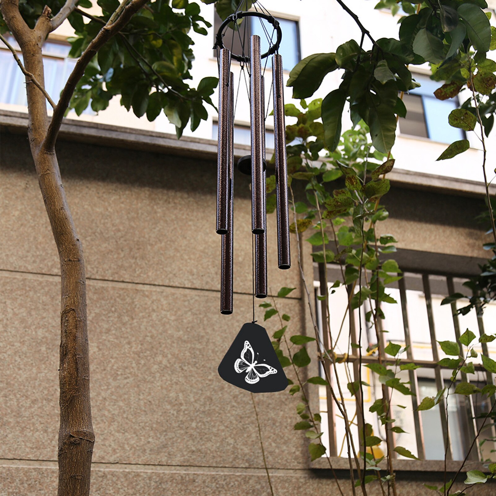 Tuin Decor Windgong Brengen Mooi Geluid Aluminium Buis Wind Chime Gedenkteken Sympathie Wind Chime Met S Haak