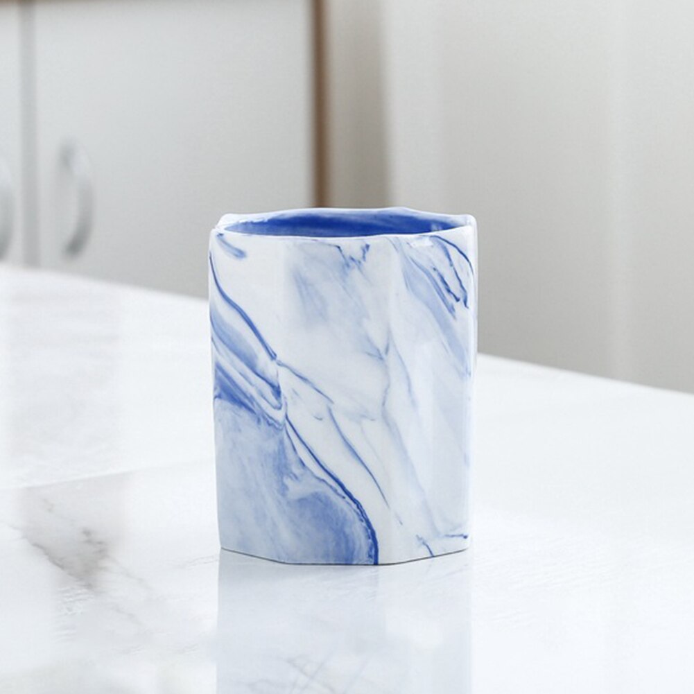 Ceramic Makeup Storage Saving Space Box Cosmetic Make-up Brush Storage Box Jar Pen Holder Desktop Organizer Cosmetic Organizer