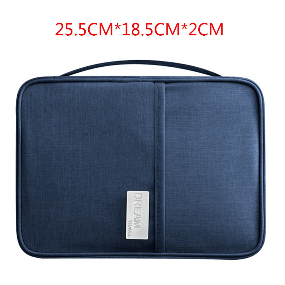 Impermeabile Borsa Titolare Del Passaporto Portafoglio di Viaggio Multi-Funzione Pacchetto Della Carta di Credito Multi-Scheda di Memoria Pacchetto Della Chiusura Lampo Organizer: navybig
