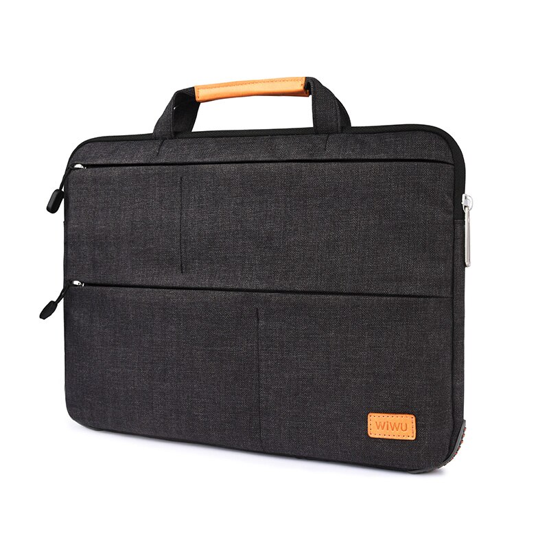 11/15 Inch Pro Laptop Schoudertas Cover Case Mannen Canvas Tassen Business Minimalisme Tote Voor Computer Notebook Pc: Black / 13.3