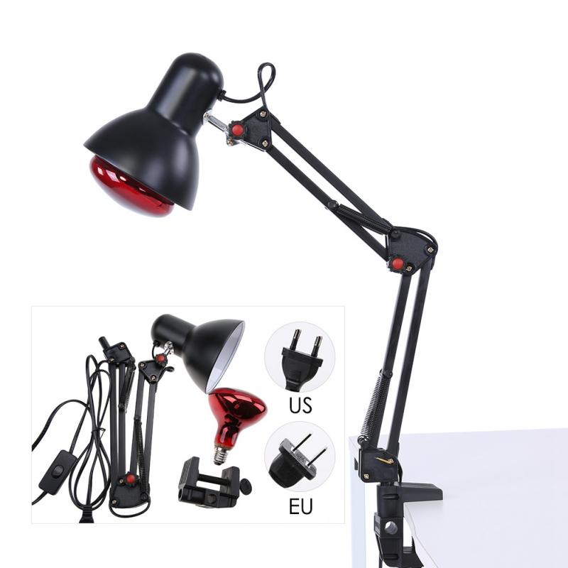 Luz infrarroja eléctrica para terapia de calor, soporte de suelo para masaje, lámpara de fisioterapia, alivio del dolor, cuidado de la salud, color negro