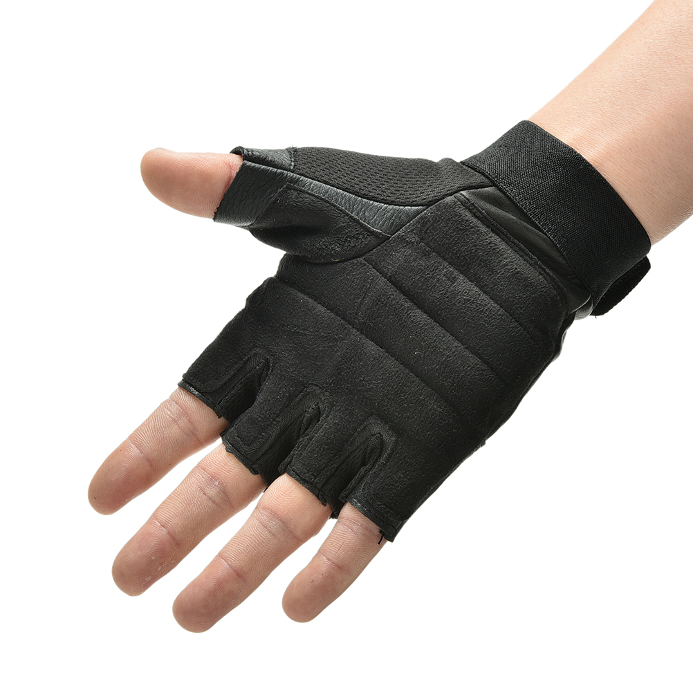 Mannen Gewichtheffen Gym Training Sport Fitness Fitness Sportwagen Lederen Handschoenen