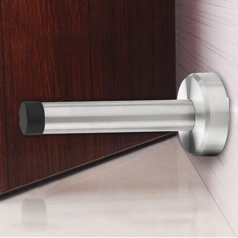 Stille dørkofanger med udvidet dørstop -kollision toiletdørstop gummidørstop glasdør sugedørstop 1 stk