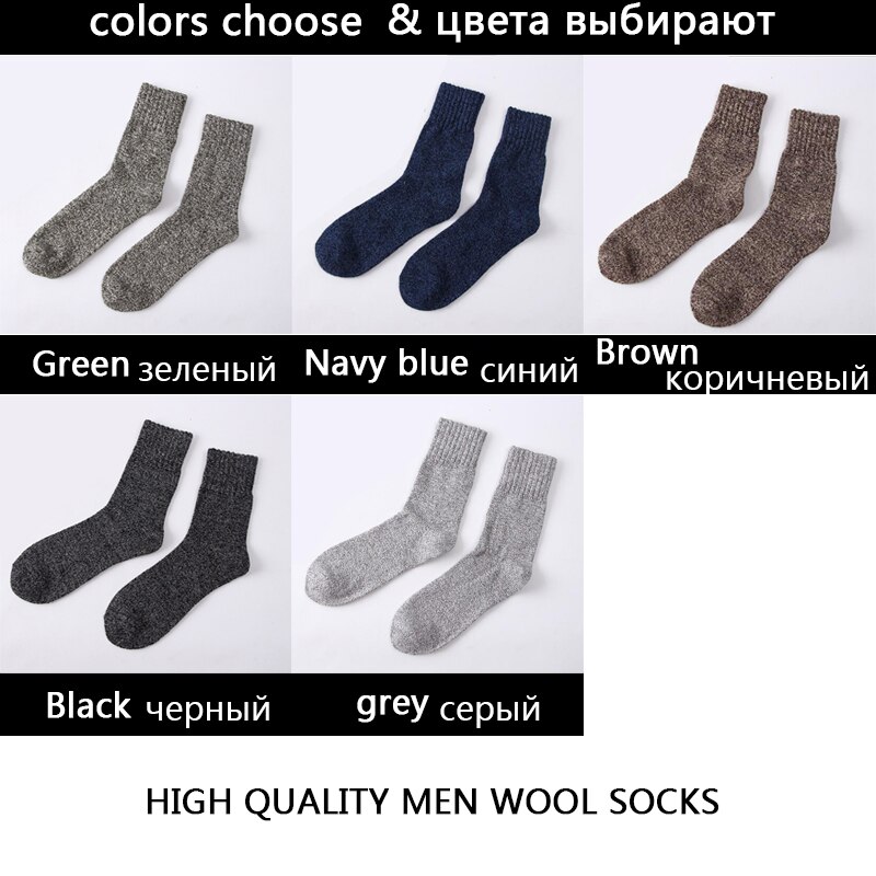 10 par/parti herre uldsokker casual calcetines hombre tykke lange sokker vinter varme sokker han