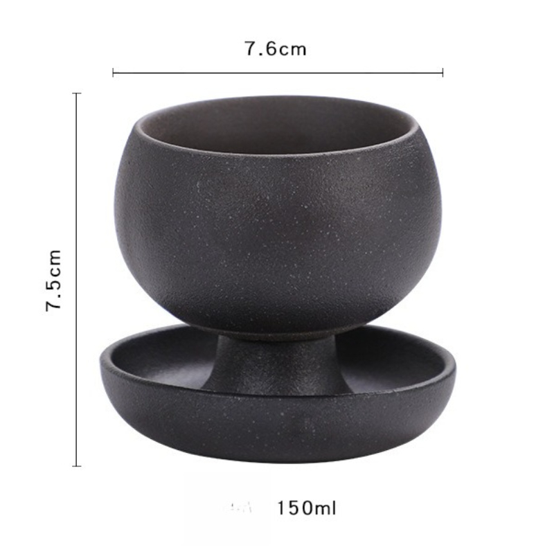 Kaffekop og underkop keramisk krus vintage keramik tekop