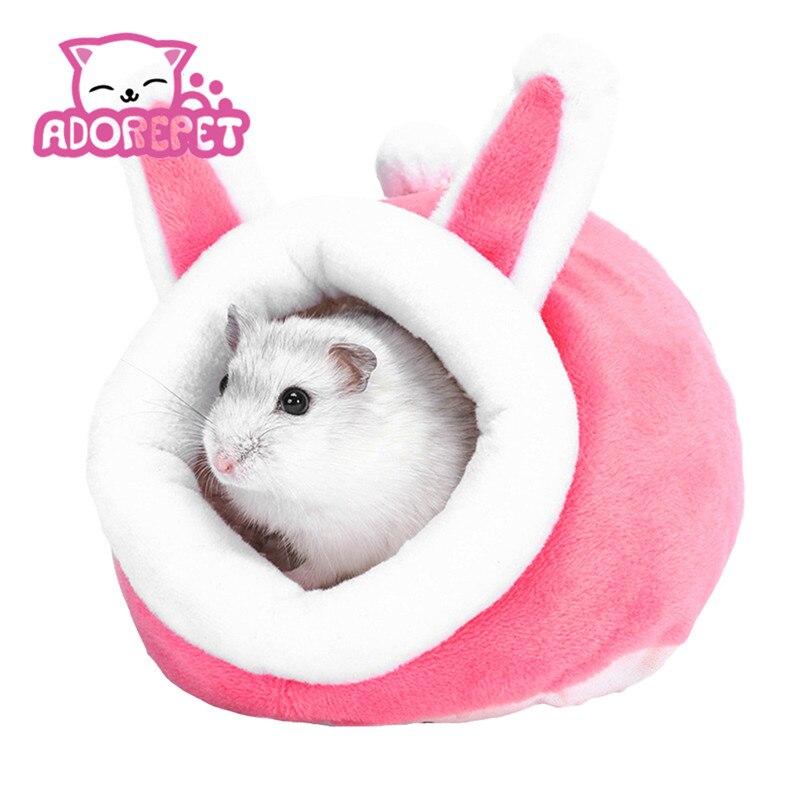 Vinter varm fleece hamster seng huse og skjuler lille dyr kæledyr fugl papegøje syrisk hamster hule seng bur reden tilbehør