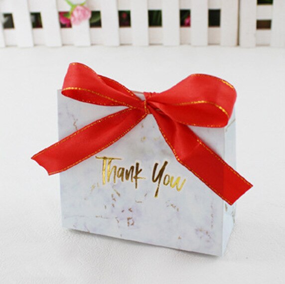 Grey Marble Mini Bag Box For Party Baby Shower Paper Chocolate Boxes Package Wedding Favours Candy Boxes: J