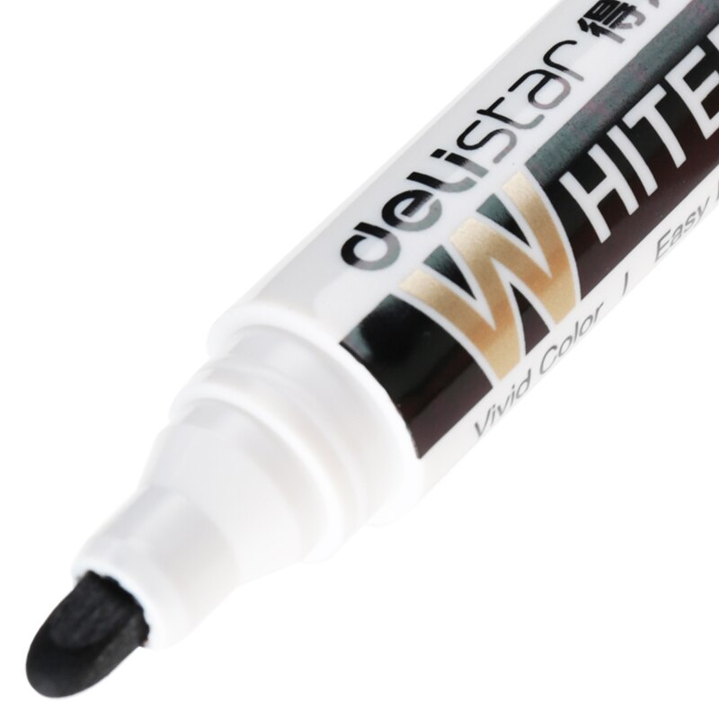 Deli s502 caneta marcadora de tinta repetida, tinta vermelha/preta/azul para escola e escritório, 10 unidades