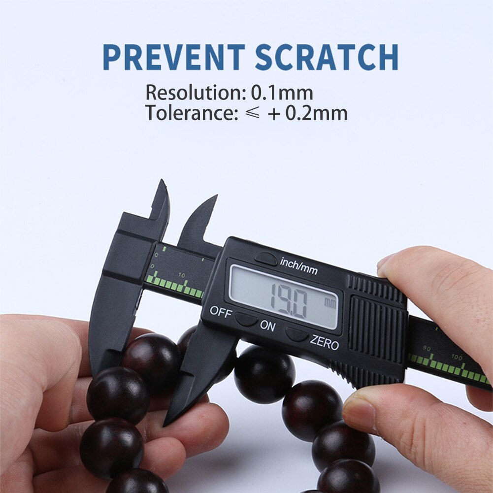 Plastic Digital Caliper Depth Measuring Tools Instrument Woodworking Gadget Depth Measurement 0-150mm Vernier Caliper