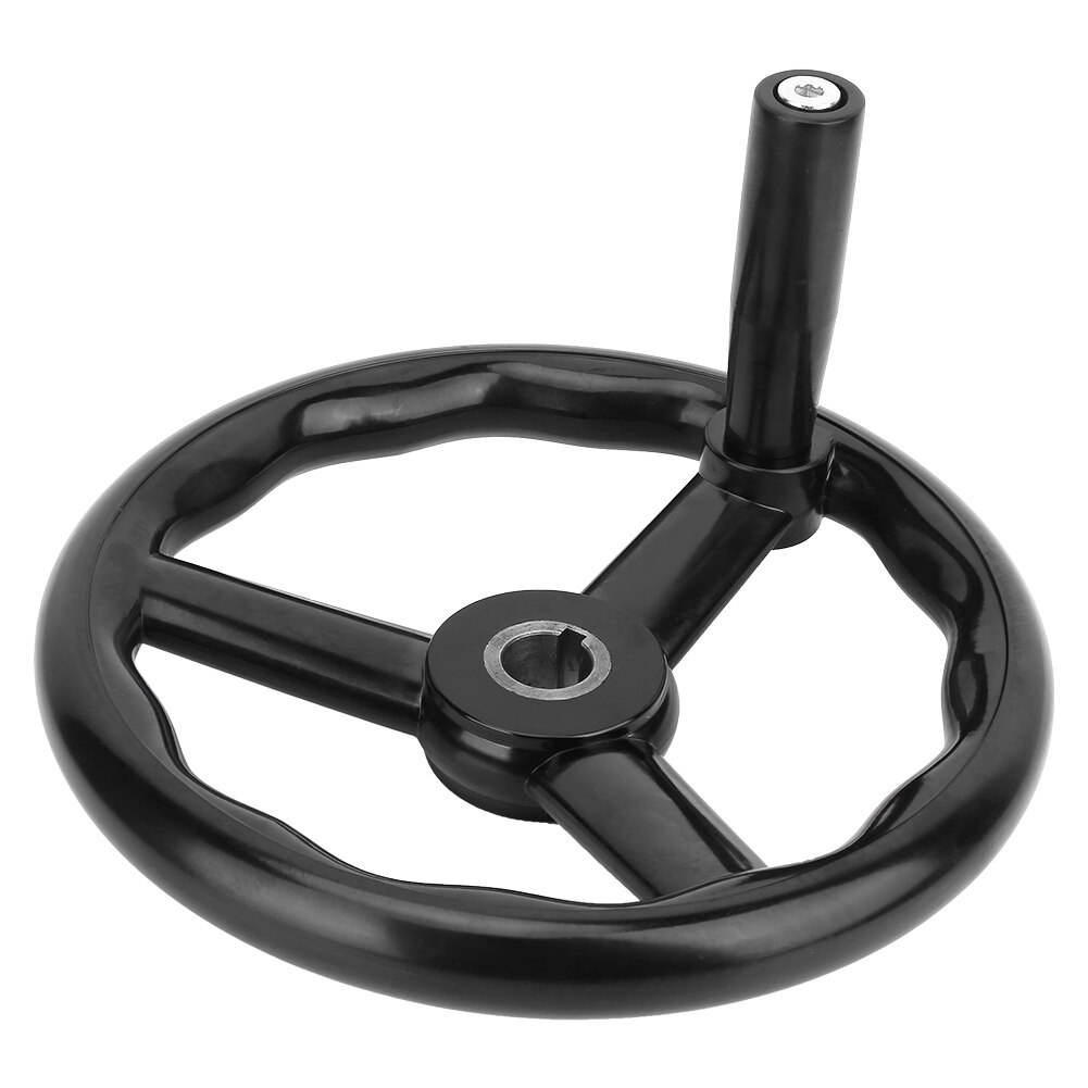 250*25mm anty-poślizg bakelitu 3 szprychowe tokarka koła zamachowego z uchwytem robić maszyna narzędzie czarny