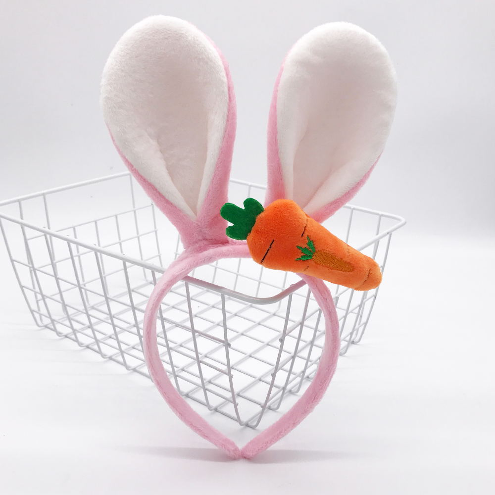 Diadema con Orejas de conejo de Pascua, aro para el pelo con Orejas de conejo de peluche, decoraciones para , diademas para adultos de Pascua, suministros para de Cosplay para niñas: Verde militar