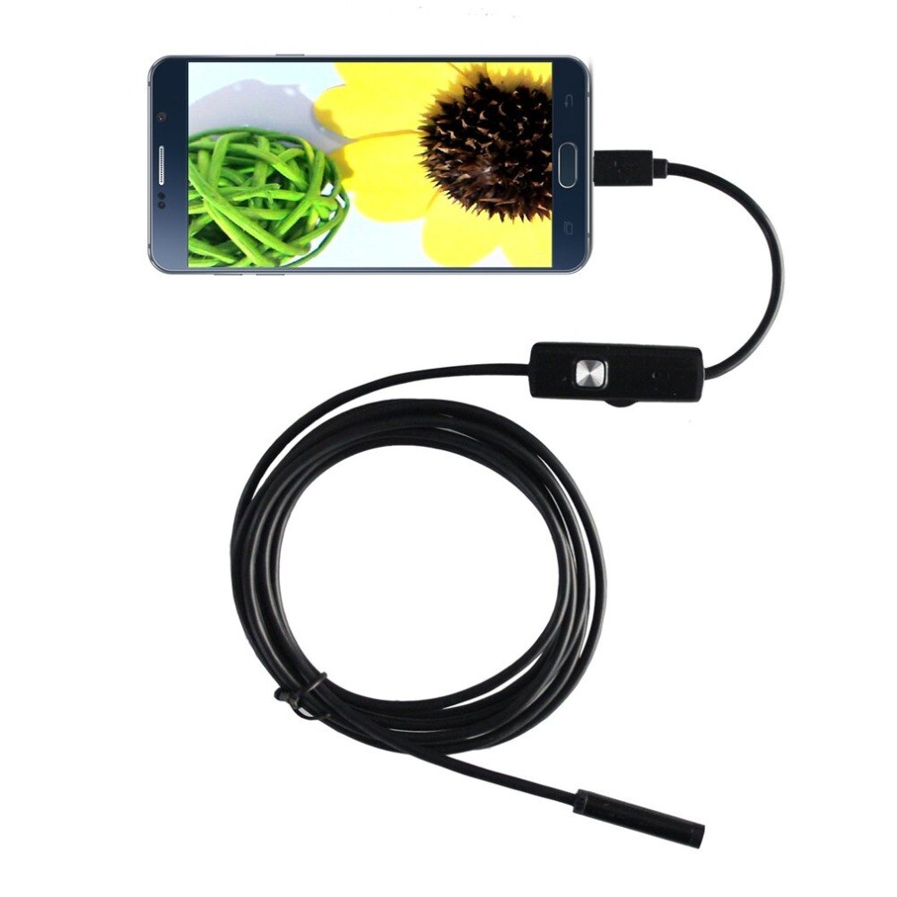 1m For Android WIFI Endoscope Waterproof Borescope Inspection Camera 8 LED a long effective focal length