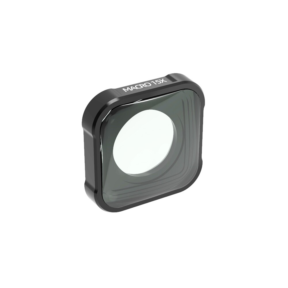4k hd 15x makrokameraobjektiv til gopro hero 10/9 sort actionkamera optisk glasobjektiv vlog-optagelse ekstra objektivtilbehør