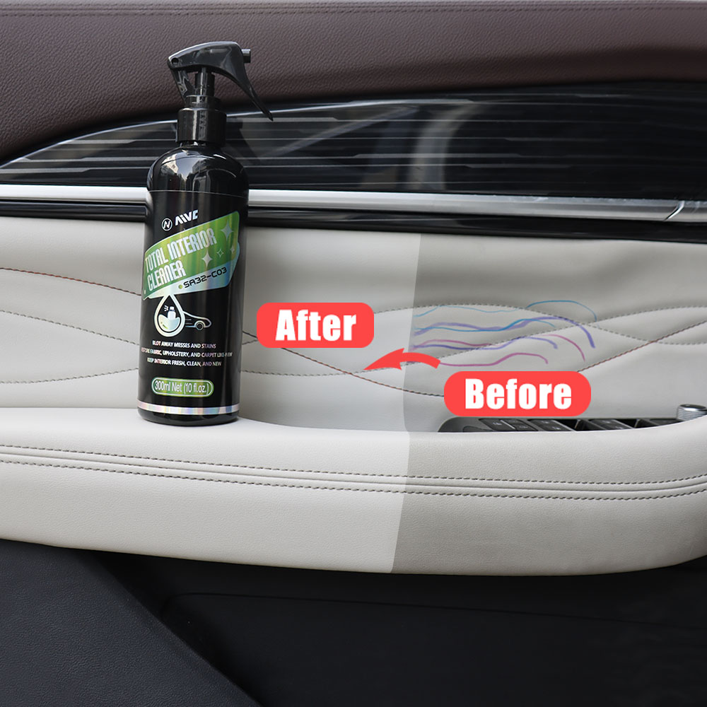 Auto-Innenreiniger, Deckenreiniger, Leder, Flanell, gewebter Stoff, wasserfrei, Mehrzweck-Reinigungsspray-Werkzeug für Auto-Armaturenbrett