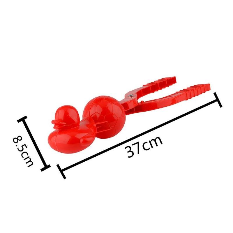 Creatieve Plastic 3D Eend Voetbal Sneeuwbal Maker Mold Clip Kids Winter Outdoor Sport Sneeuw Zand Maken Mould Speelgoed Tool