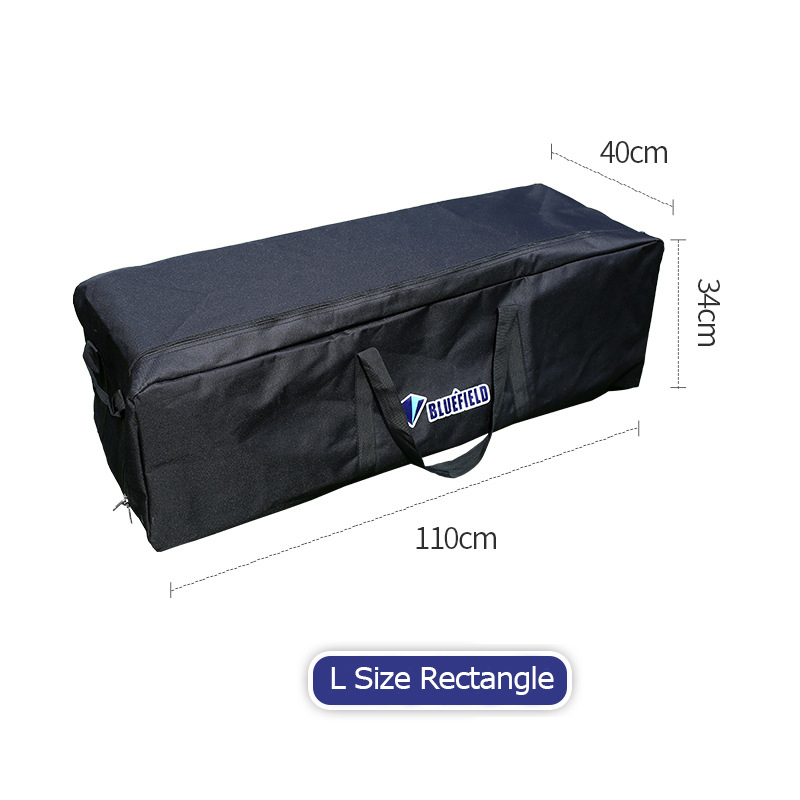 Bluefield 55/80/100/150L Foldable Large Duffel Bag Travel Luggage Storage Bag For Home Sports Gym Fitness Cycling Camping Hiking: Black 150L Large