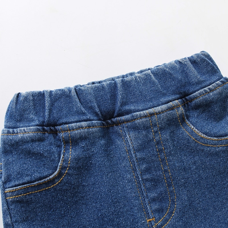 IENENS Boot Cut Pants Girl Stretch Jeans Kids Clothes 2-7 Years Children Denim Pants Spring Autumn Clothing Skinny Long Pants