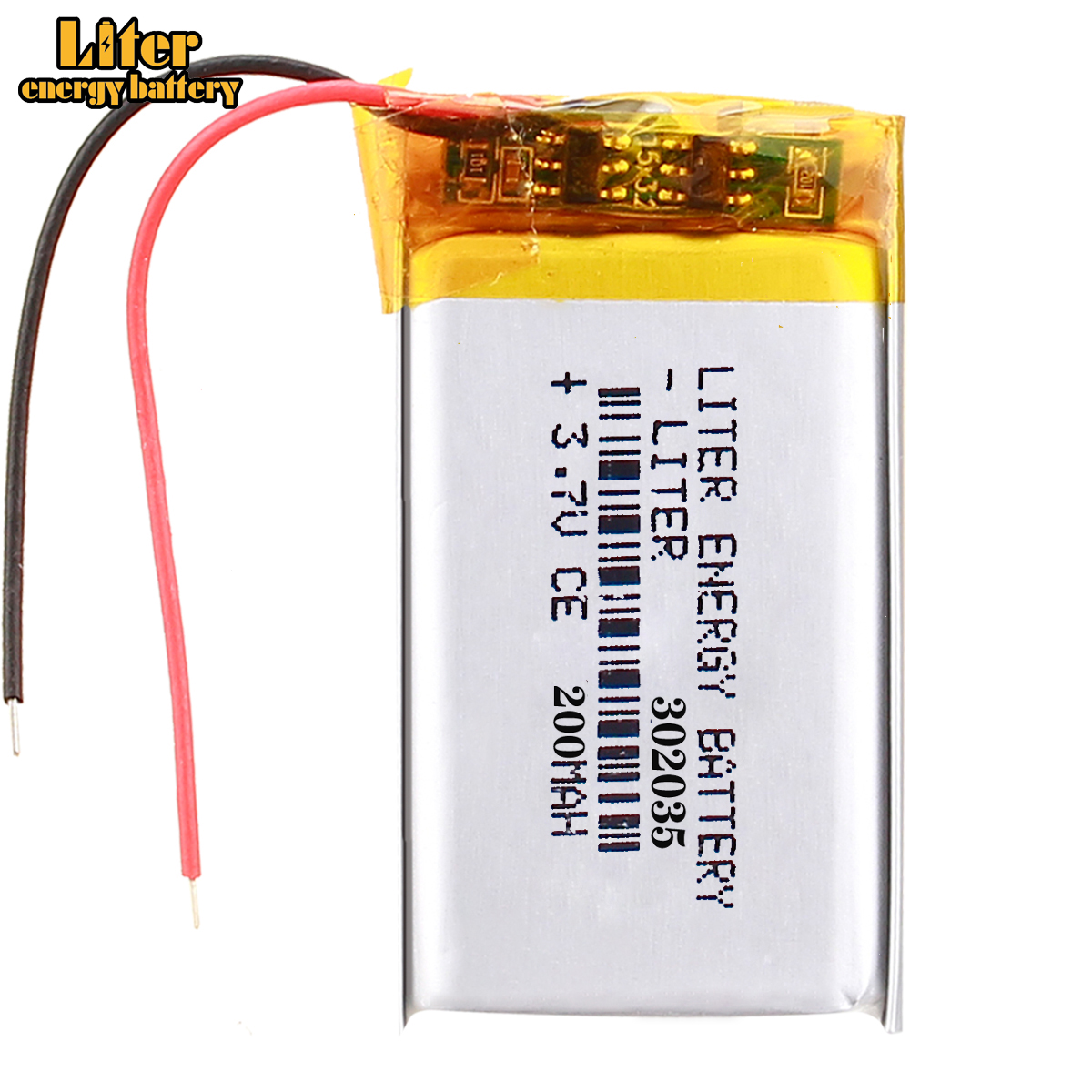 3.7V lithium polymer battery 302035 032035 200mAh MP3 MP4 Bluetooth 3*20*35mm lithium battery small stereo bluetooth GPS