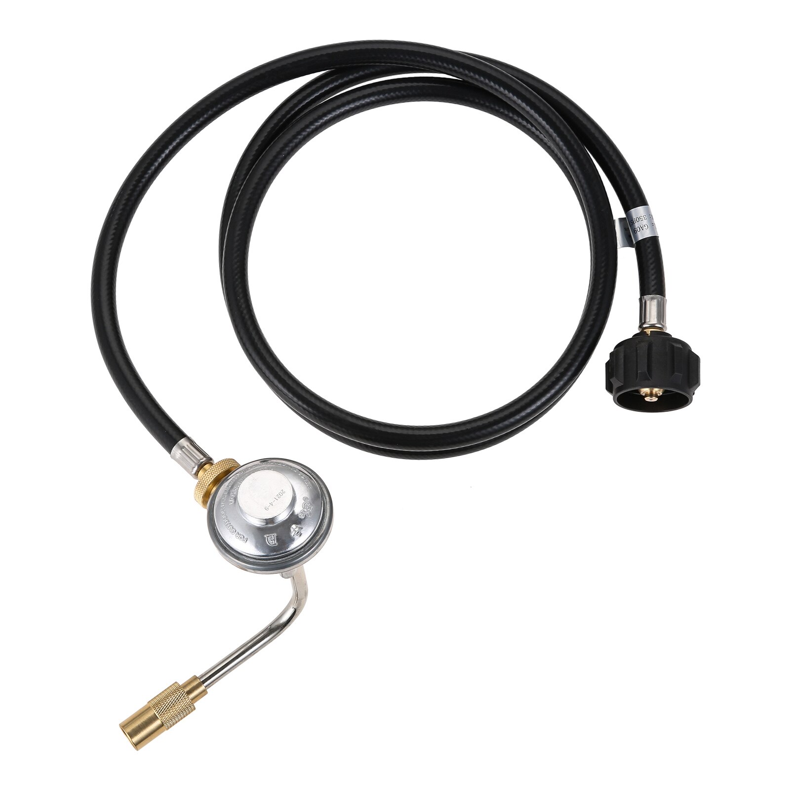 6FT Propane Adapter Hose 1lb to 20lb Converter with Gas Regulator fit for Blackstone 17", 22" Tabletop Griddle