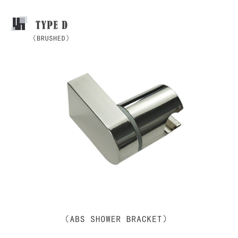 Hand Held Shower Head Holder Wall Mount Hand Shower Sprayer Holder ABS Bracket Bathroom Rose Gold Grey Chrome Shower Replacement: Type D Brushed