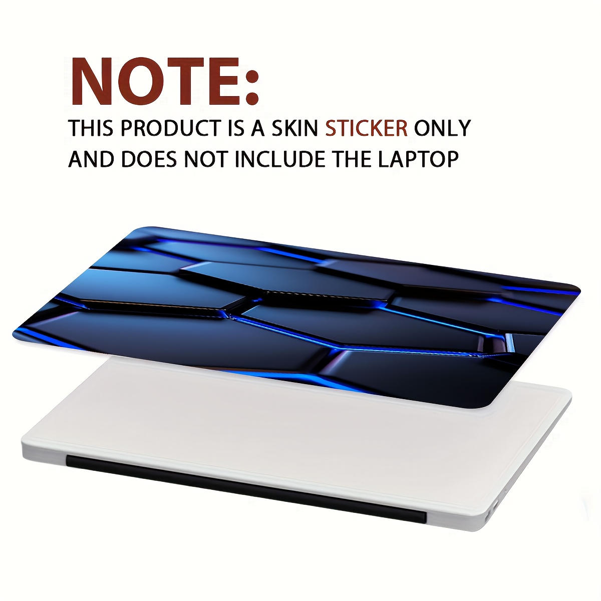 Two art-style laptop stickers for non-reusable laptops. These waterproof and scratch-resistant laptop stickers,