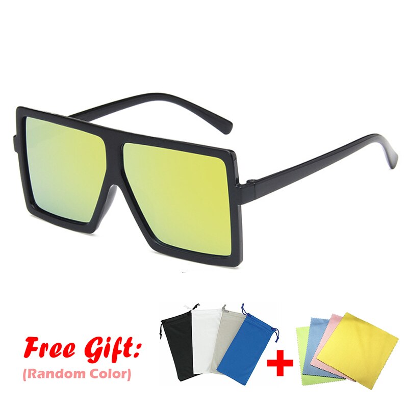 Mærke solbriller børn  uv400 belægning solbriller camouflage stel goggle baby drenge piger dejlig solbrille oculos masculino: Sort gul