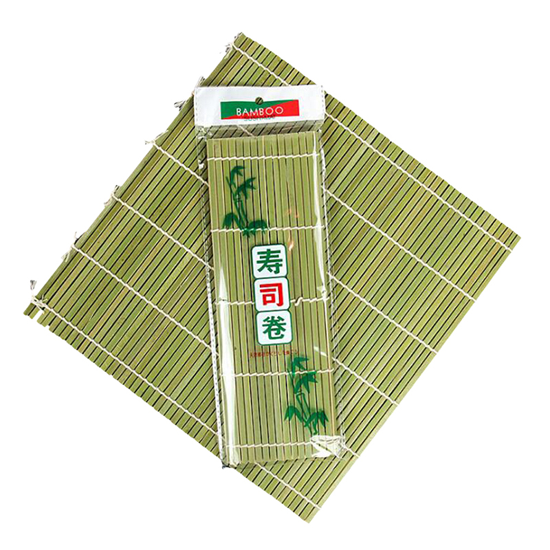 Outils de sushi écologiques rouleau bambou tapis roulants ensemble rouleau Handmake bambou Sushi tapis faisant Kit-vert