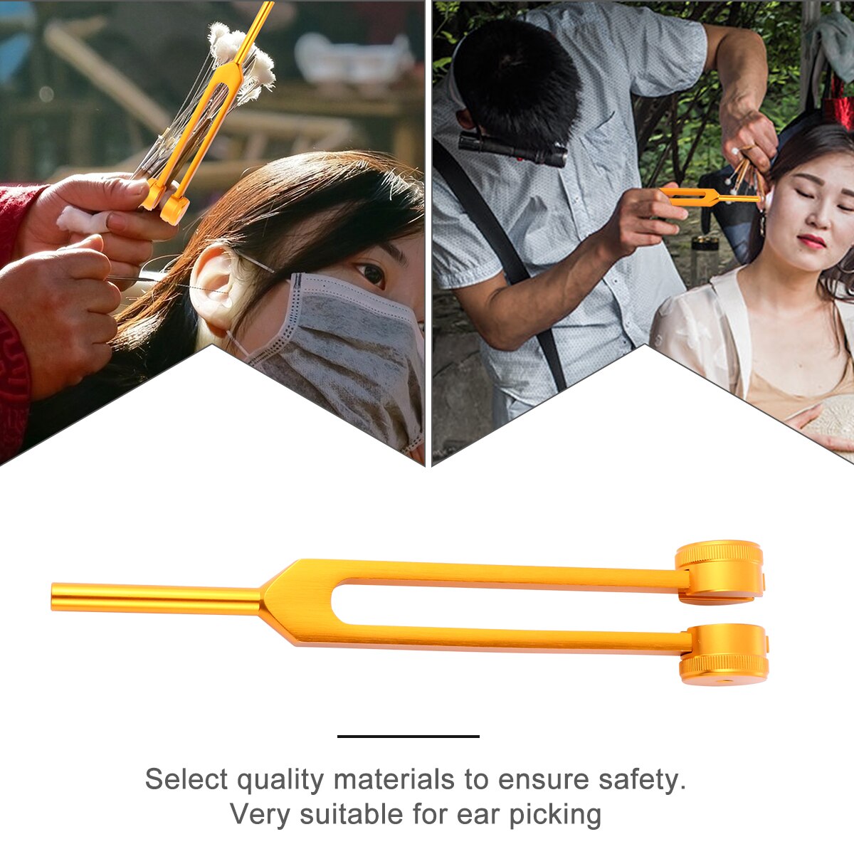 Aluminum Alloy Tuning Fork Ear Fork Tuning Fork Aluminum Fork Nervous System Testing Tuning Fork Ear Care Instrument