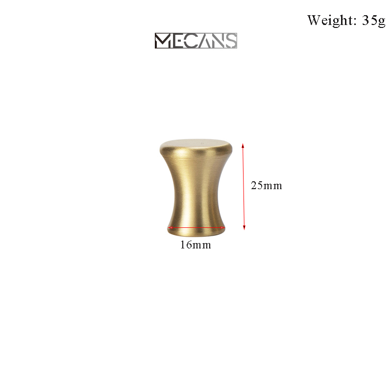 MECANS moderner Goldknopf aus reinem Kupfer, Küchenschrankgriffe, Schranktürgriffe, Schubladenknöpfe, Durcheinander, Möbelgriff-Hardware-: Schwarz