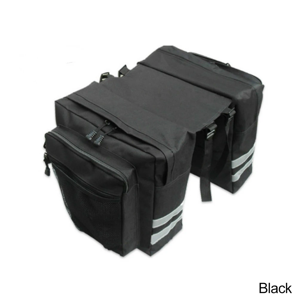 Waterdichte fietszadeltas Grote capaciteit staart achter 2-in-1 kofferbak tas Road Mountain bagagedrager Fietstassen Fietstas: Clear