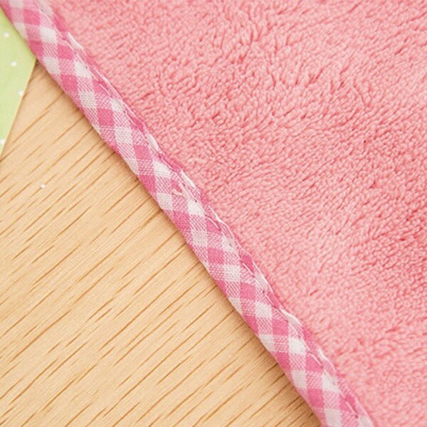 Cute Bunny Coral Fleece Hand Towel Kitchen Hanger Washcloth Lovely NSV775