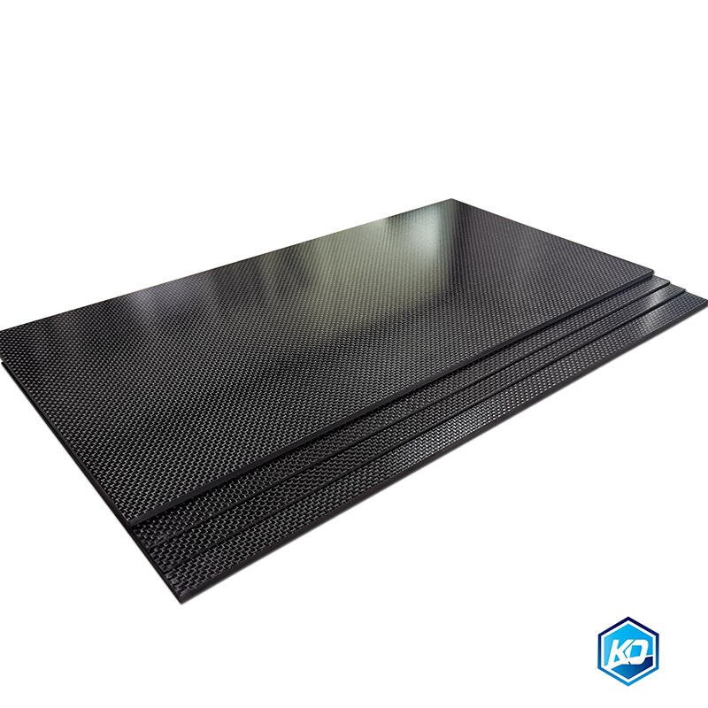 0,5–6 mm, 125 x 75 mm, 3K-Blatt, matt, glänzende Carbonplatten-Tafel-Blätter, Material mit hoher Verbundhärte, Anti-UV-Kohlefaserplatte