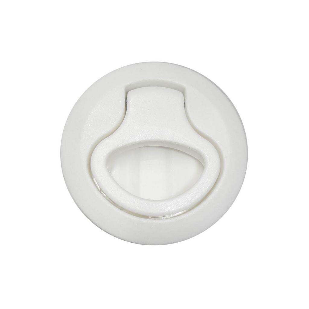 Flush Pull Hatch Latch- Slam Latch Hatch, Round Pull Latch 2inches for RV Marine Boat, Easy Installation