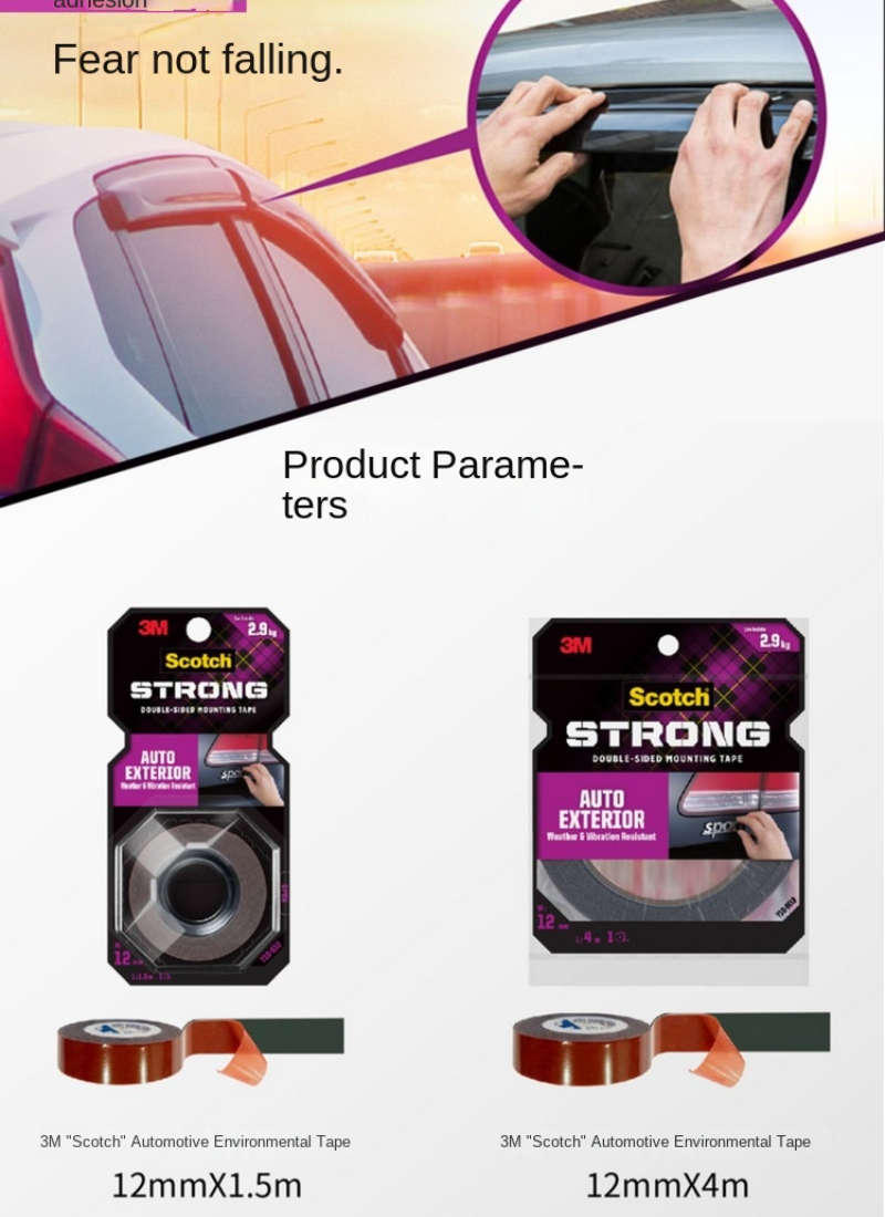 3M dubbelzijdig multifunctioneel sterk klevend met Cbg waterdicht vochtbestendig huishoudelijk autokleefpapier