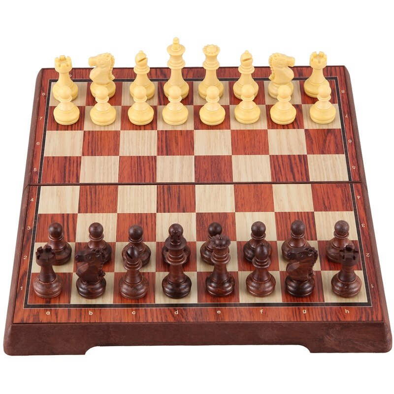 Magnetic Board Tournament Travel Portable Chess Set Chess Folded Board International Magnetic Chess Set Playing: Default Title