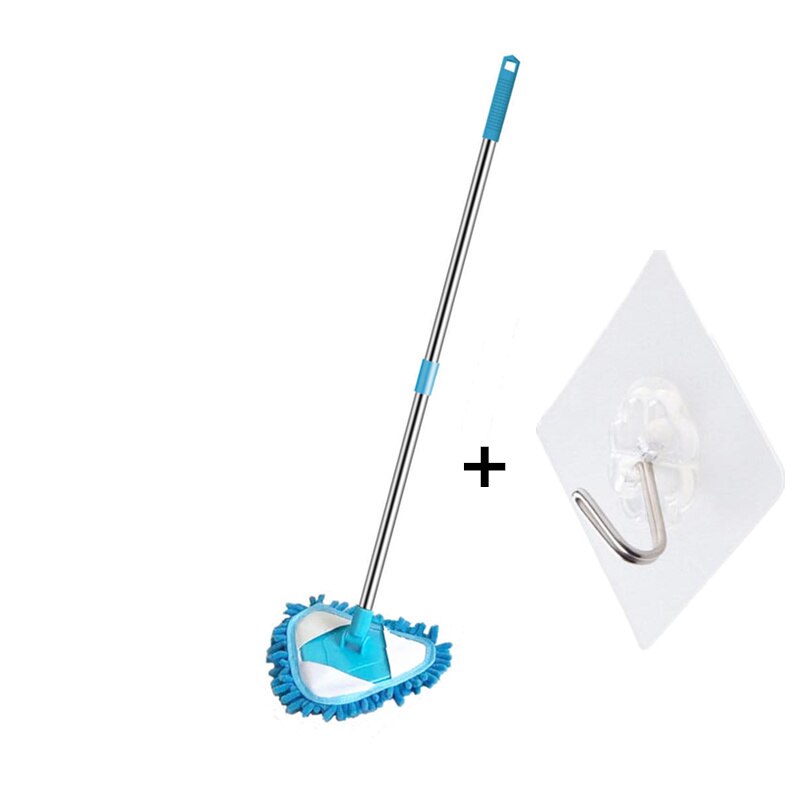 Intrekbare Chenille Mop Stof Vegen Muur En Plafond Tegels Draagbare Huishoudelijke Reiniging Glas Venster Vloer Lange Handvat Swabs: a set A