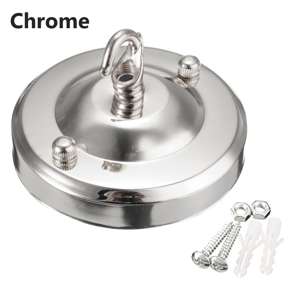 Lustre au plafond Antique Vintage, support d&#39;assiette à crochet, accessoire de lampe: chrome
