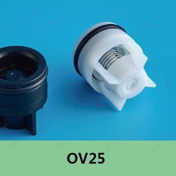 OV25 Plastic check valve easy assembly into faucets, fittings, pumps, filtration equipment size 25mm