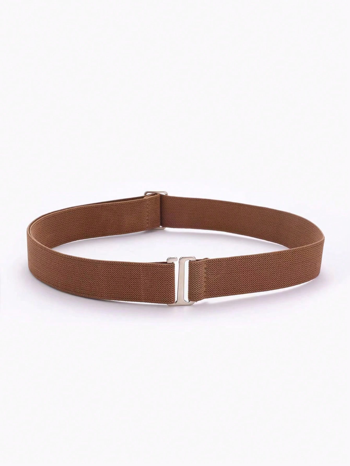 1pc elastische, comfortabele en verstelbare antislipbroekriem voor dames, past op de meeste maten: Chocolade