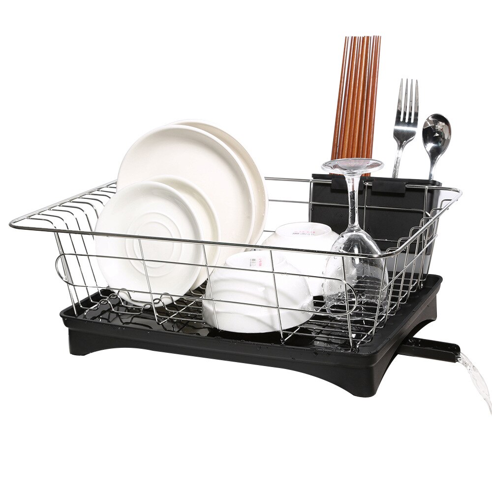 Kitchen Storage Shelf Drain Rack Drainer Dish Dripping Rack Tableware Storage Rack
