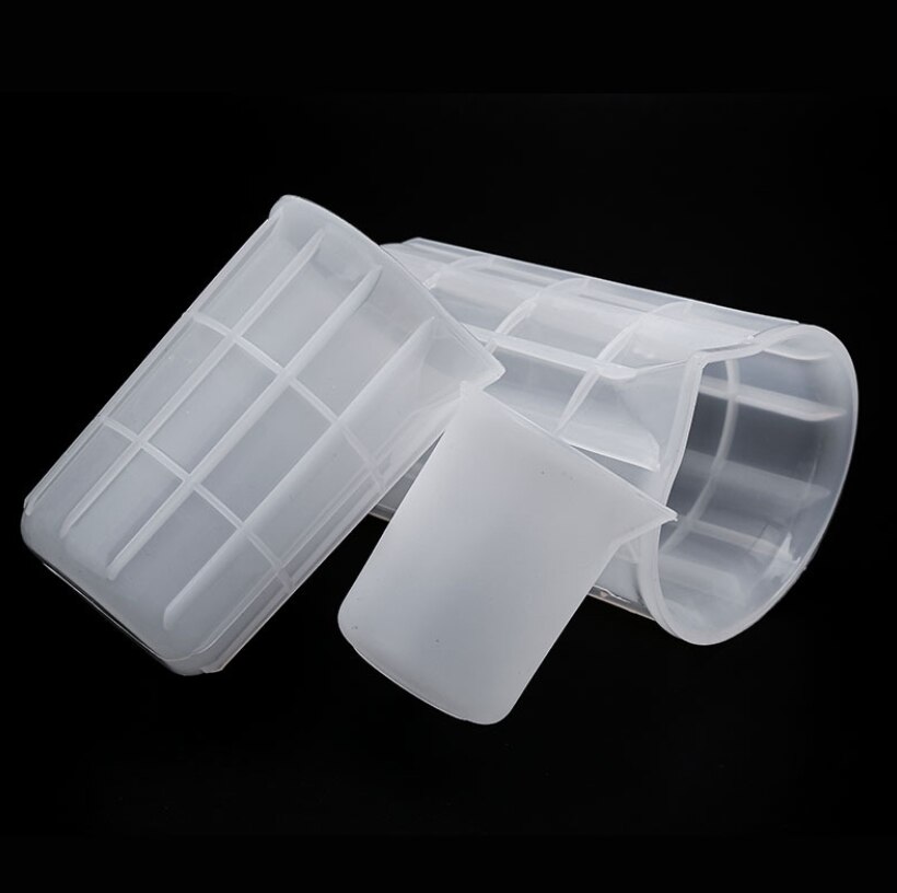 1PC Cristal Époxy Tasse à Mesurer En Silicone BRICOLAGE Outil Fait Main avec Échelle antiadhésif Réglage Tasses de Mélange