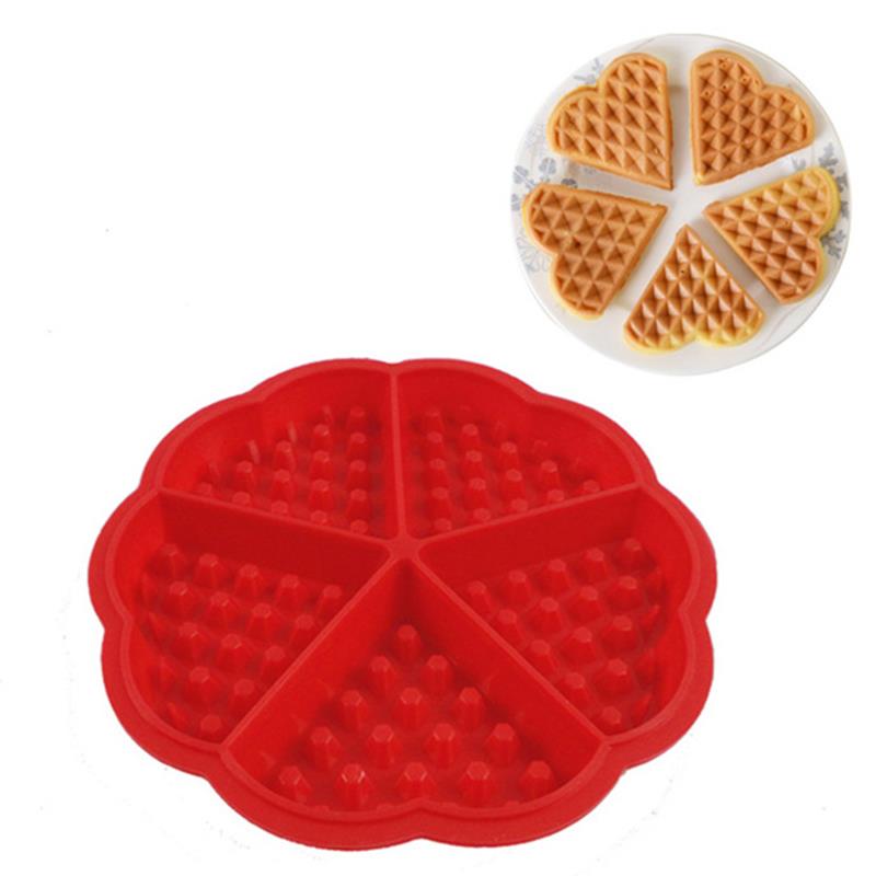 Siliconen ronde wafels pannenkoek bakvorm bakvorm keukengereedschap hartvorm