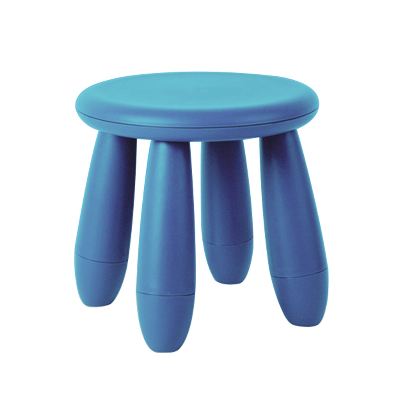 Pp mini bærbare møbler glat stue fortykket børnehave aftagelig børn skammel skridsikker rundt sæde hjem solid: Marine blå